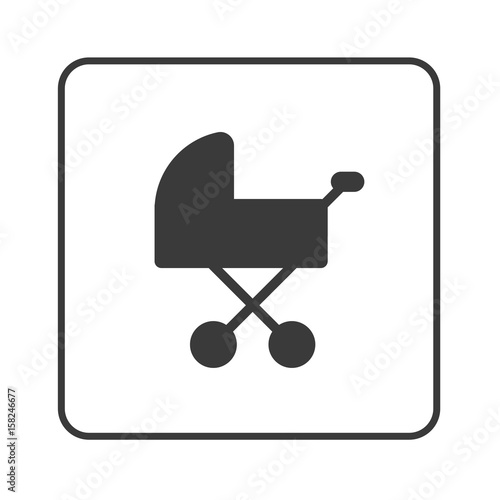 Buggy - Kinderwagen - Simple App Icon