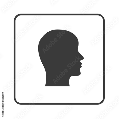 Kopf - seitlich - Simple App Icon