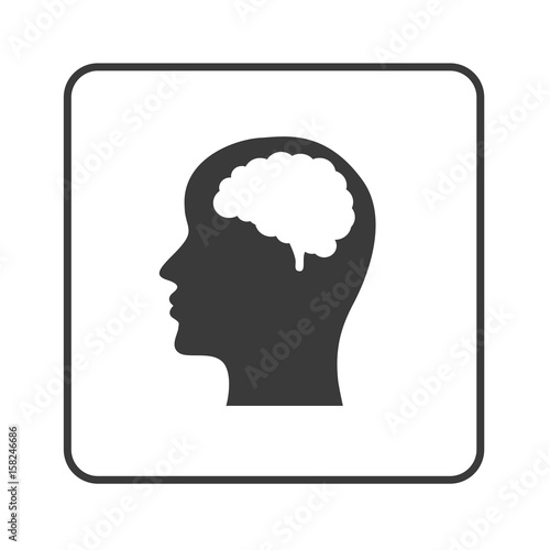 Intelligenz - Gehirn - Simple App Icon