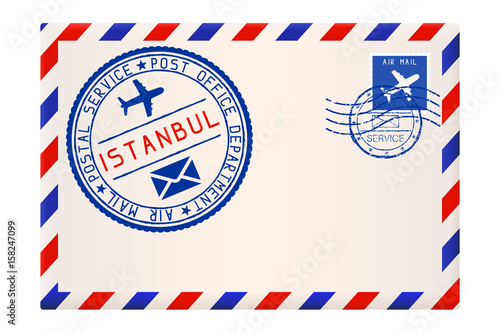 Envelope with Istanbul postmark