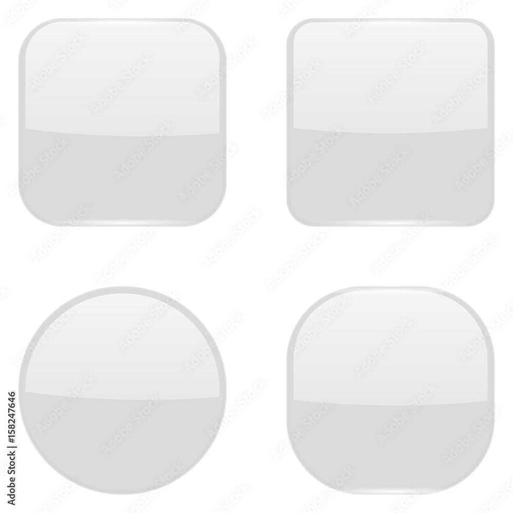 White buttons White buttons
