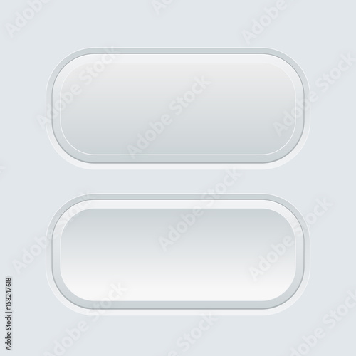Oval gray web buttons