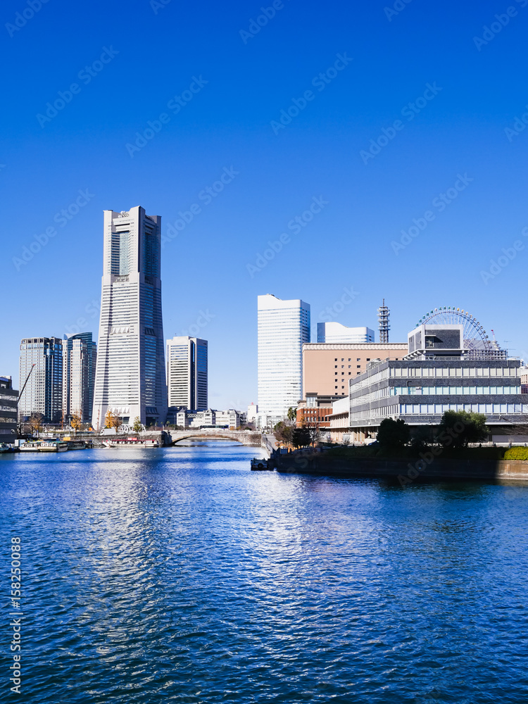 Naklejka premium 神奈川県 横浜市 みなとみらい