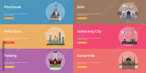 City of Indonesian Conceptual Banner Design