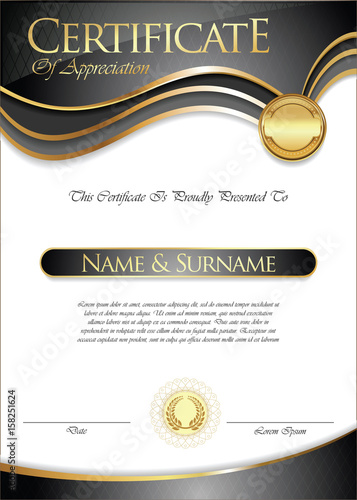 Certificate or diploma template