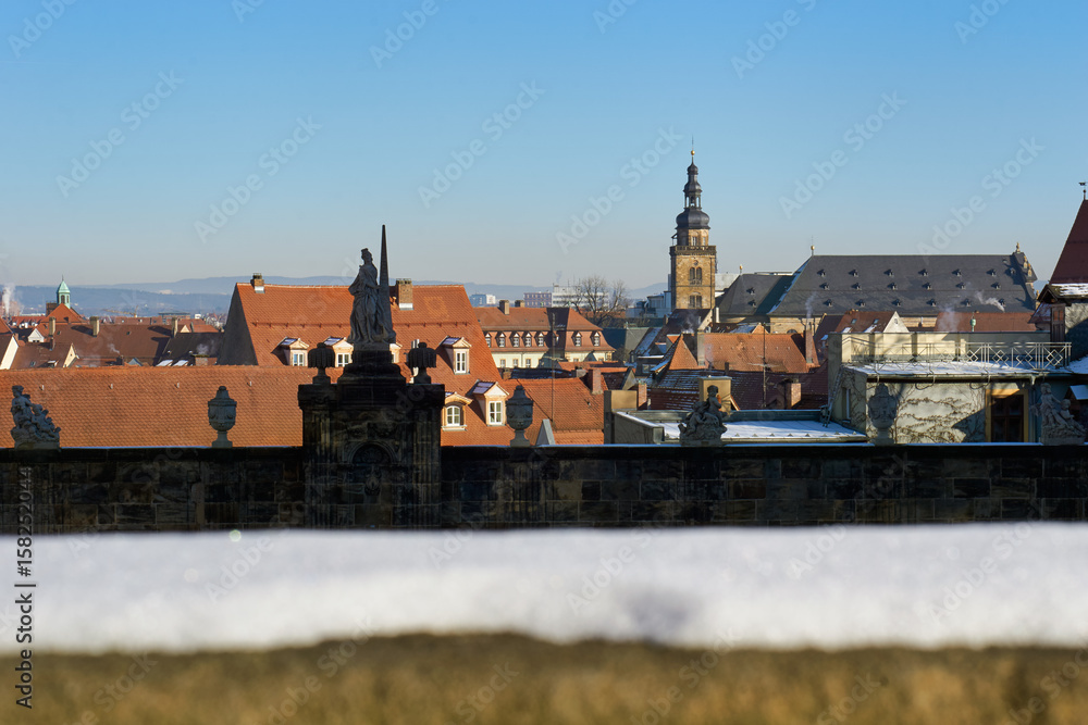  View from the Bamberger Dom Cathedral with Snow