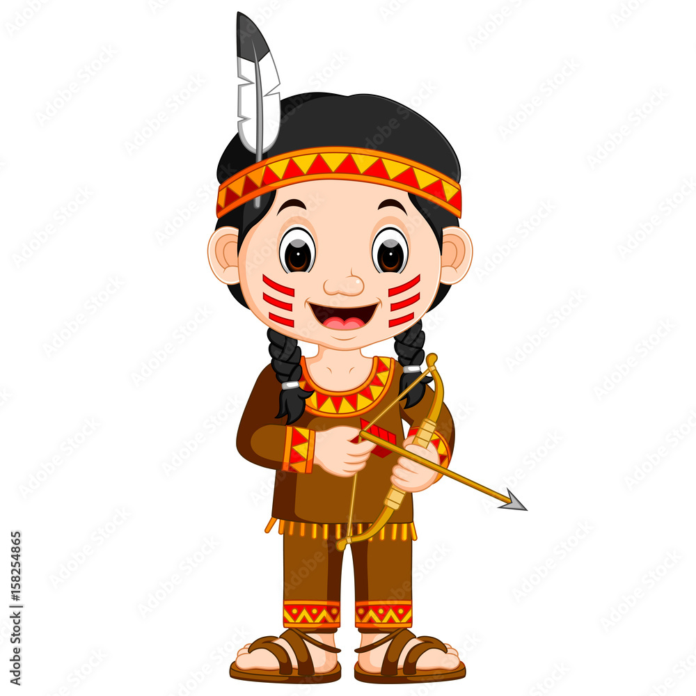 Obraz premium north american indian girl