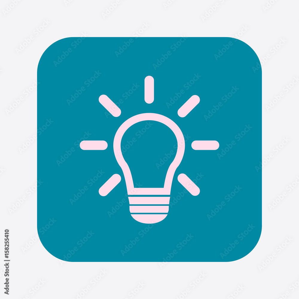 Light lamp sign icon. Idea symbol.Creative thinking and business idea. Light lamp sign icon. Idea symbol.Creative thinking and business idea.