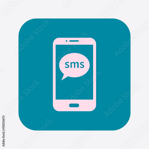 Free Download Smartphone email or sms icon. Mobile mail sign symbol. - GFXLoad