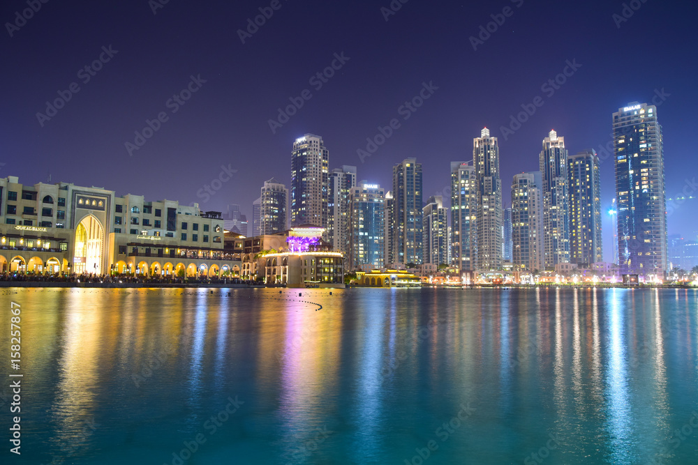 Dubai Marina light and sound show
