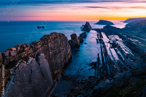 Bilde på lerret Arnia beach,magical beach.Santander . Spain