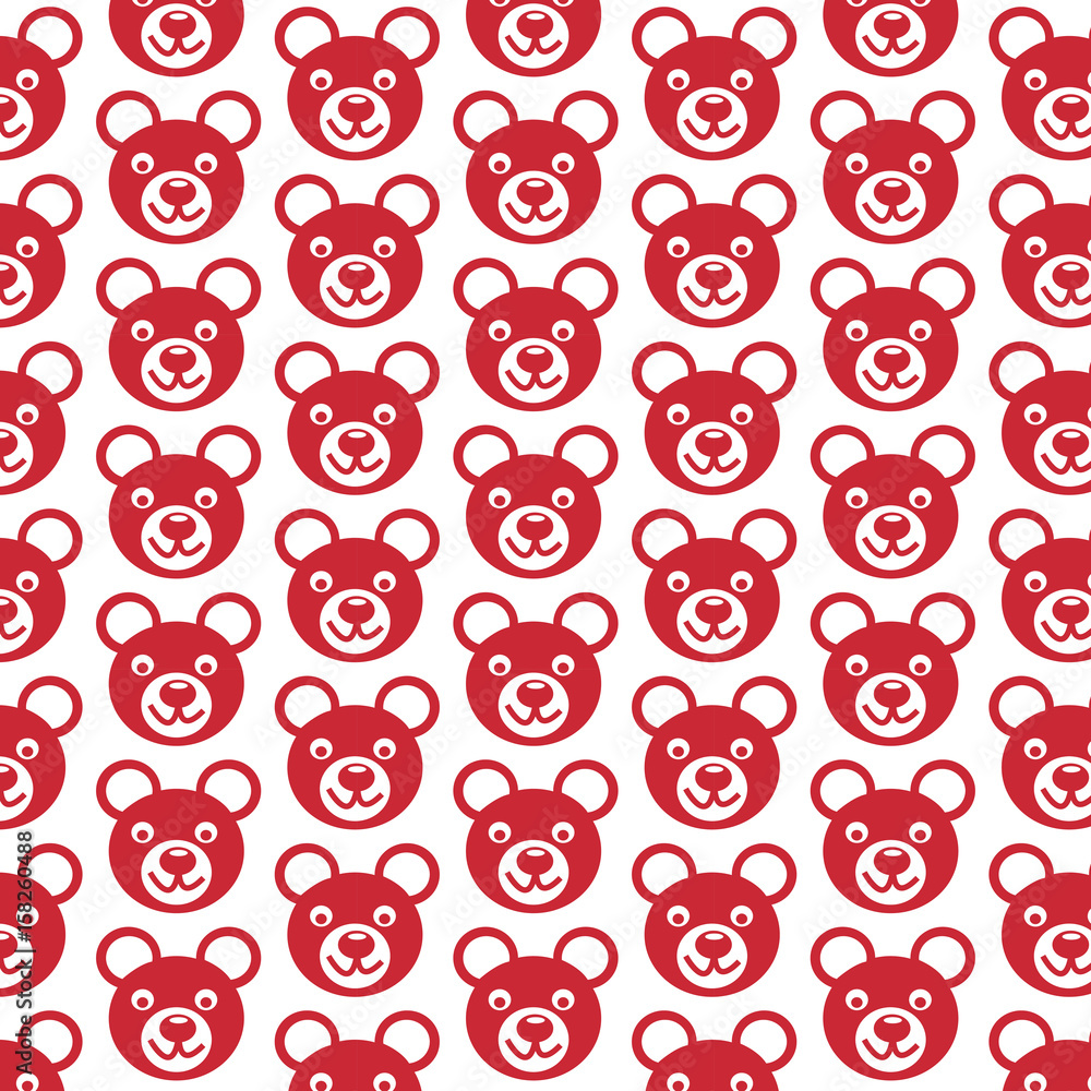 Pattern background Bear Icon Pattern background Bear Icon