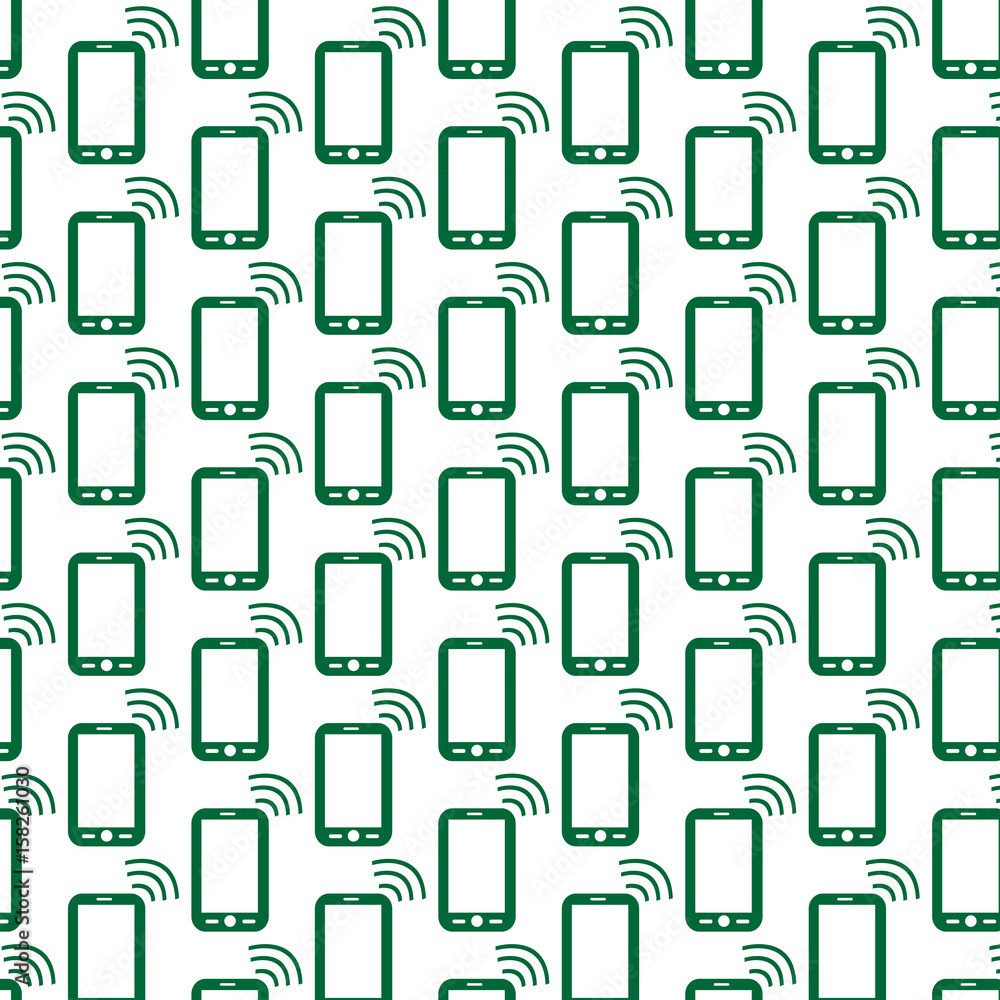 Pattern background Mobile phone icon Pattern background Mobile phone icon