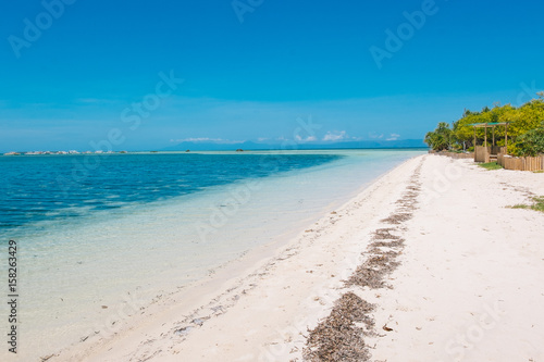 Sand bar of virgin island in Bohol