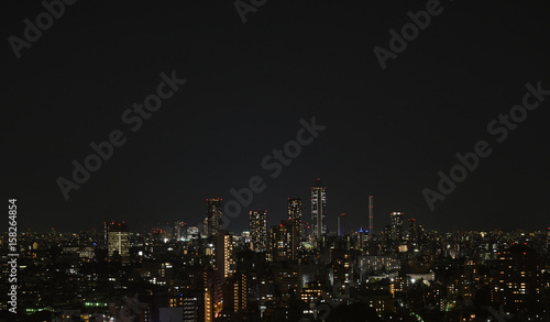 日本の東京都市景観・夜景（池袋方向を望む） © Ryuji