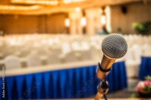 Fotografie Microphone in the conference room
