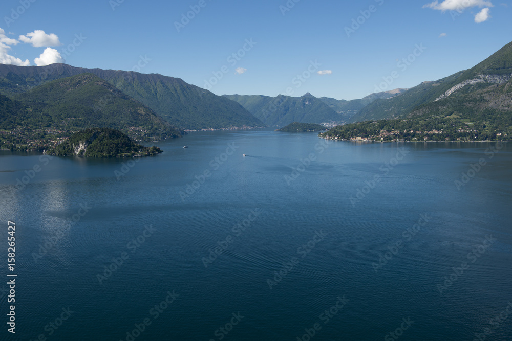 Panoramic view of Lake Como_the promontory of Bellagio