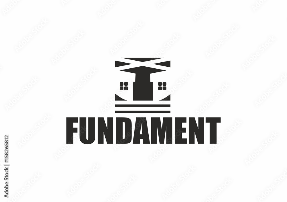 Logo nieruchomości, fundament