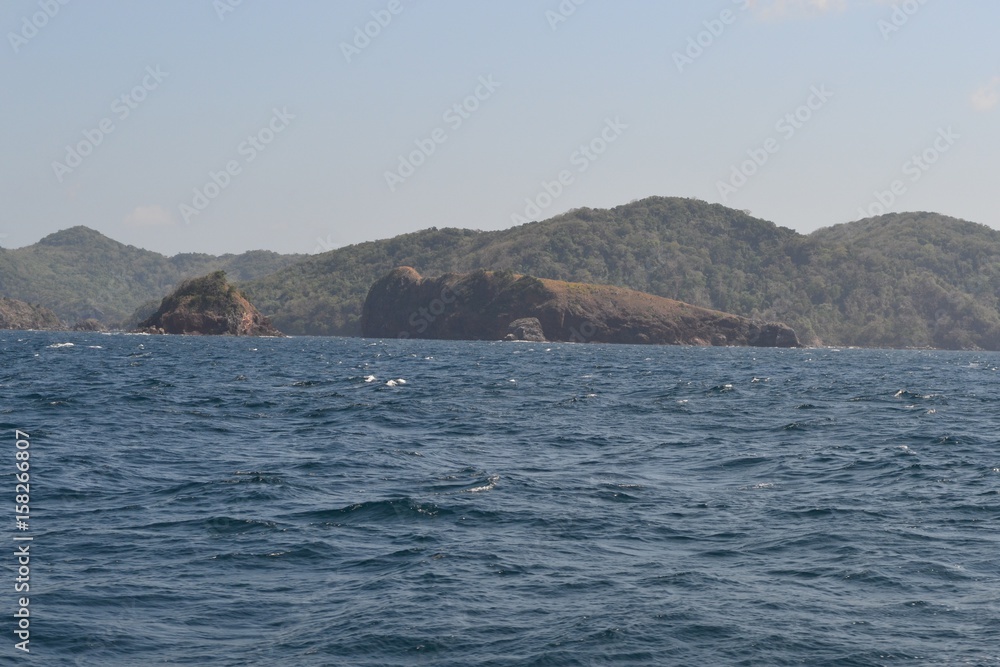 Ocean and island view in the Philippines Ocean and island view in the Philippines