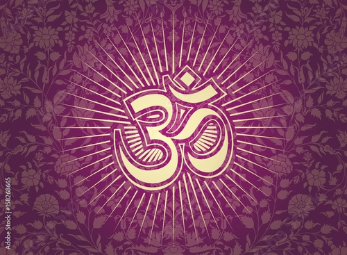aum syllable, paisley design ,Hinduism, India
