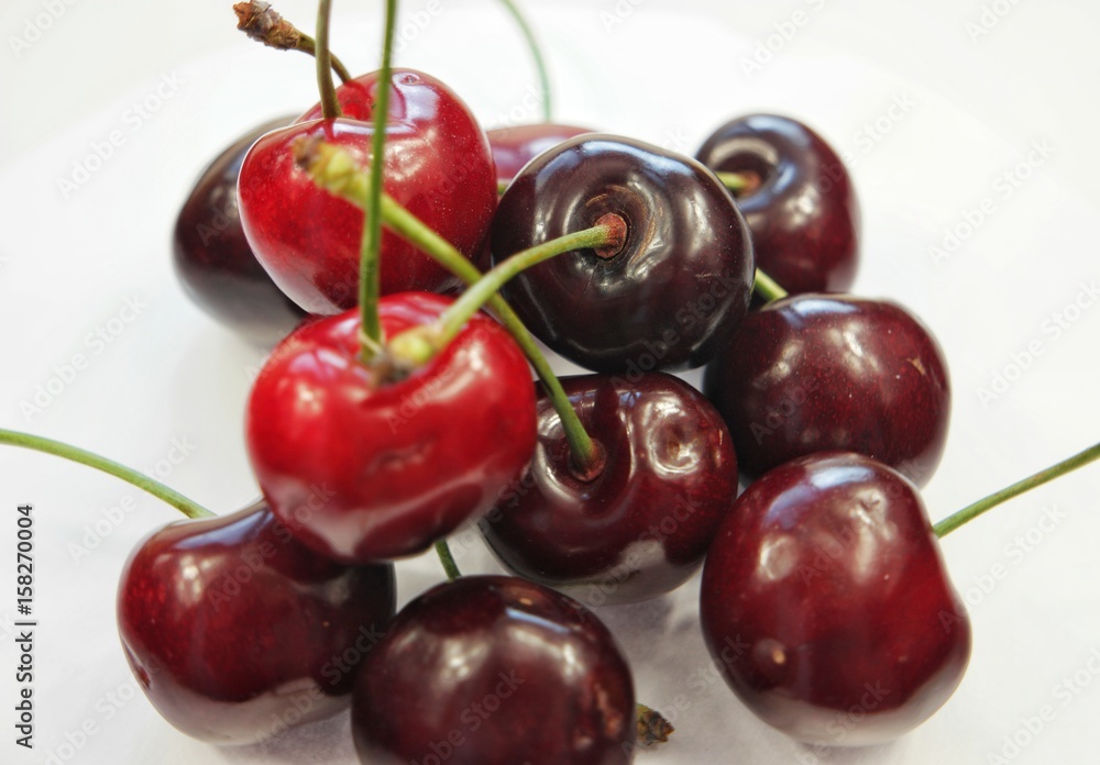 Large appetizing ripe sweet cherry Large appetizing ripe sweet cherry
