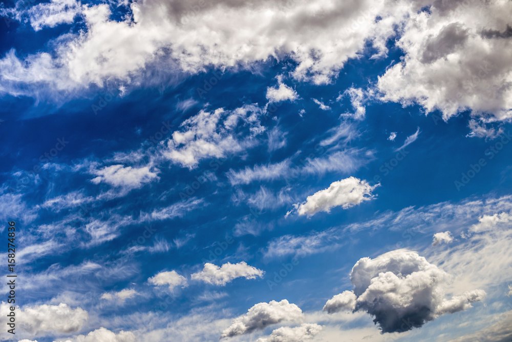 Cumulus clouds over the sky Cumulus clouds over the sky