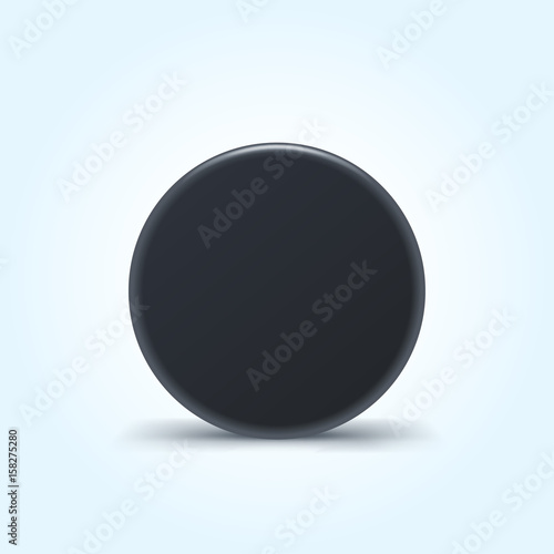 puck on bright background