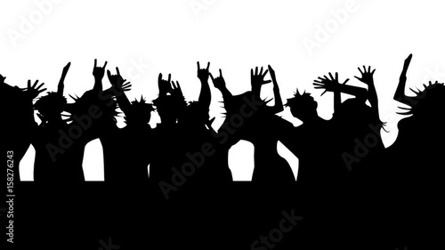 People dancing. Looped. On a white background