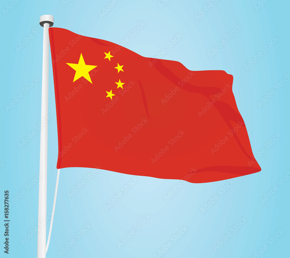 China flag vector