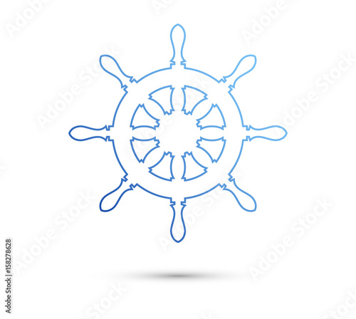 icona, marina, navigare, vettoriale