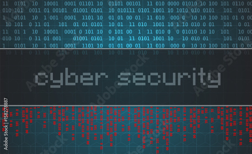 Cyber security and information or network protection. Future technology web services for business and internet project