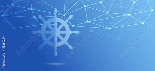 icona, marina, navigare, vettoriale