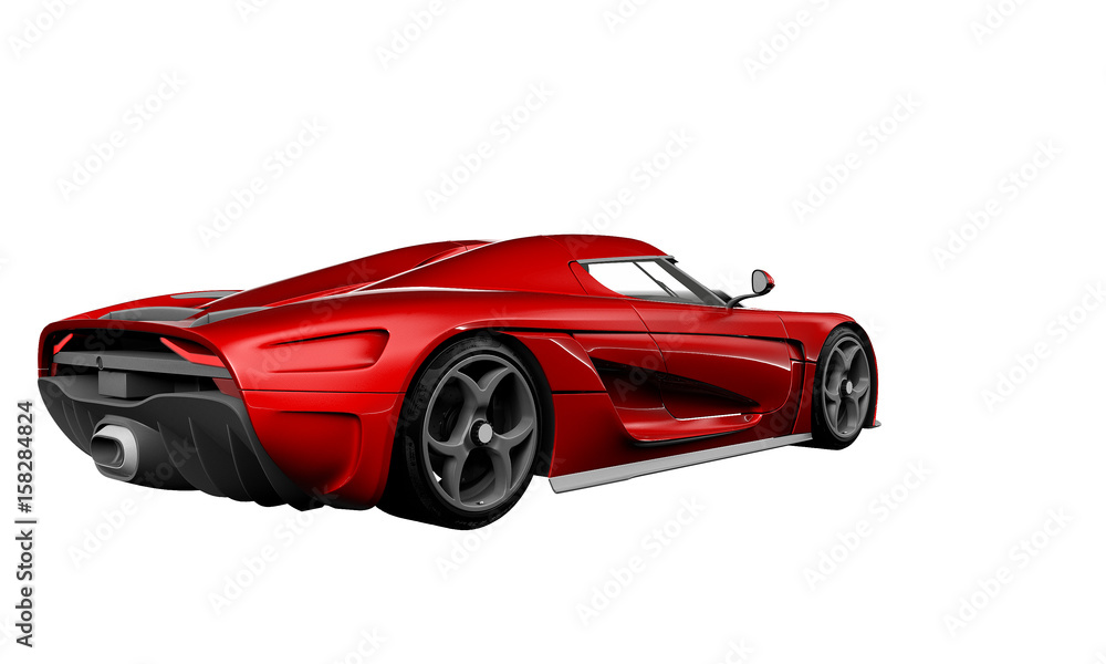 Super Car Isolated