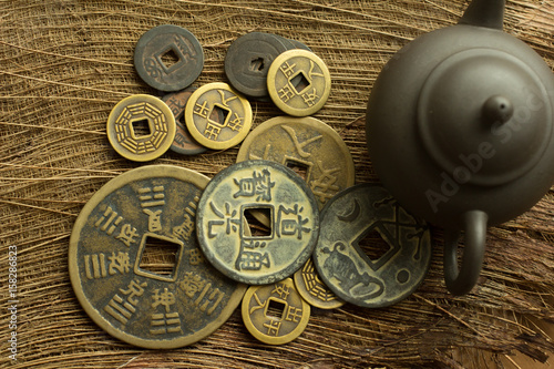 Chinese antique coin photo