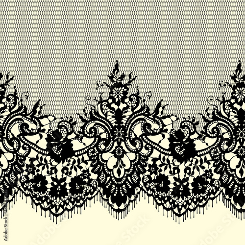 Lace Ribbon Seamless Pattern