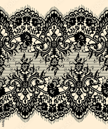 Lace Ribbon Seamless Pattern