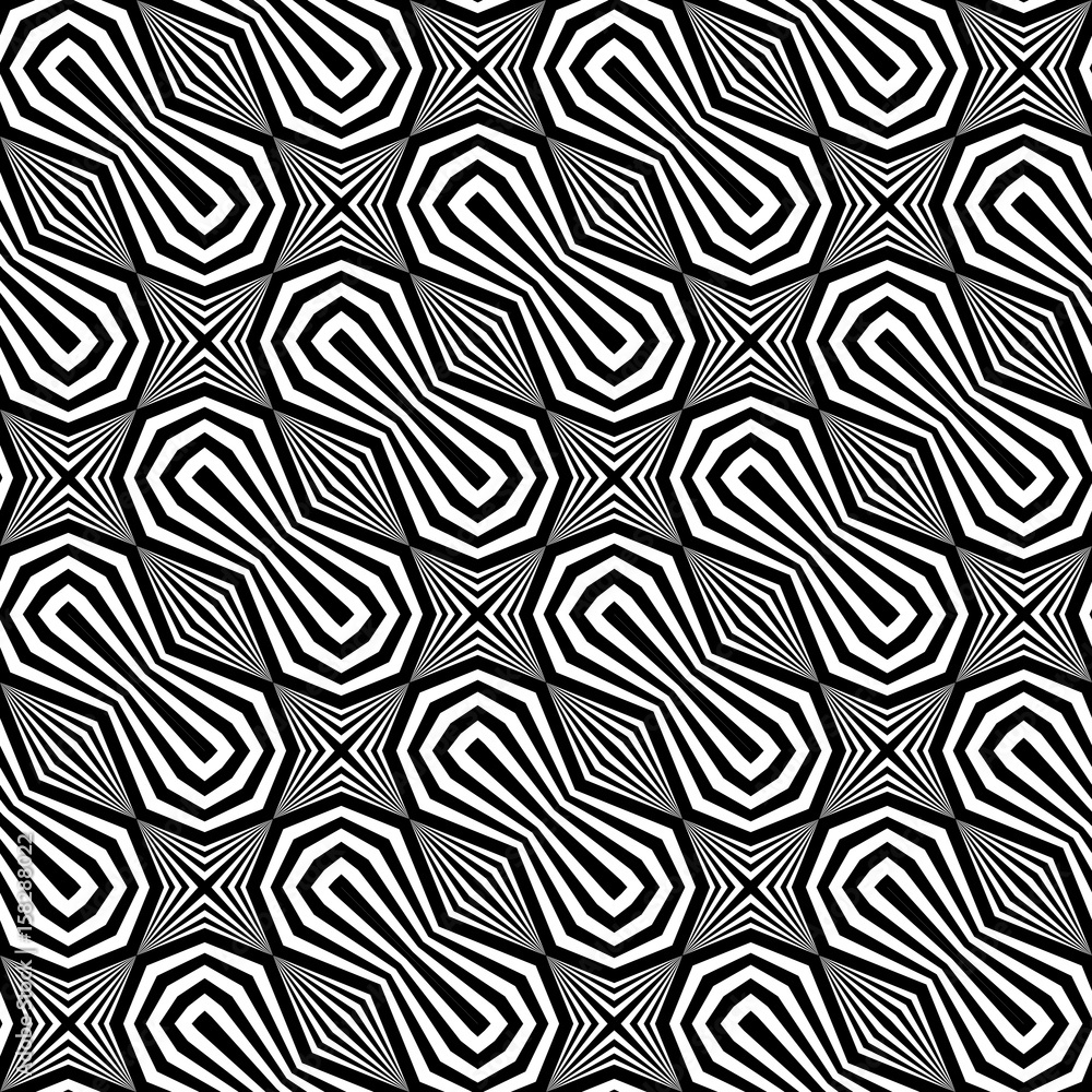 Design seamless monochrome geometric pattern Design seamless monochrome geometric pattern