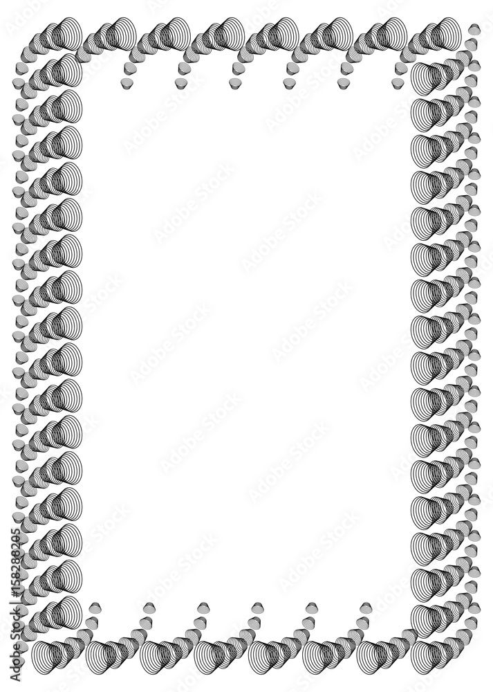 Black and white abstract vertical frame. Vector clip art. Black and white abstract vertical frame. Vector clip art.