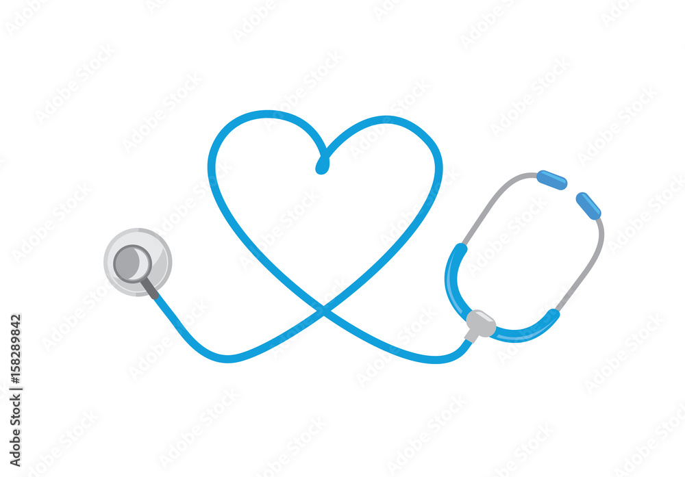 Stethoscope and heart logo. Ideal for logo and icon about medical. Stethoscope and heart logo. Ideal for logo and icon about medical.