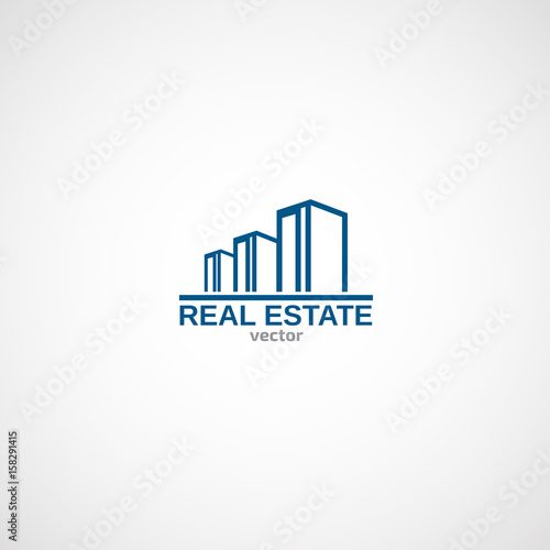 Buildings growth logo.