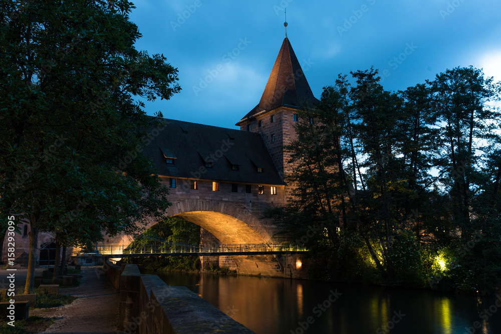 Fototapeta premium Kettensteg Nürnberg
