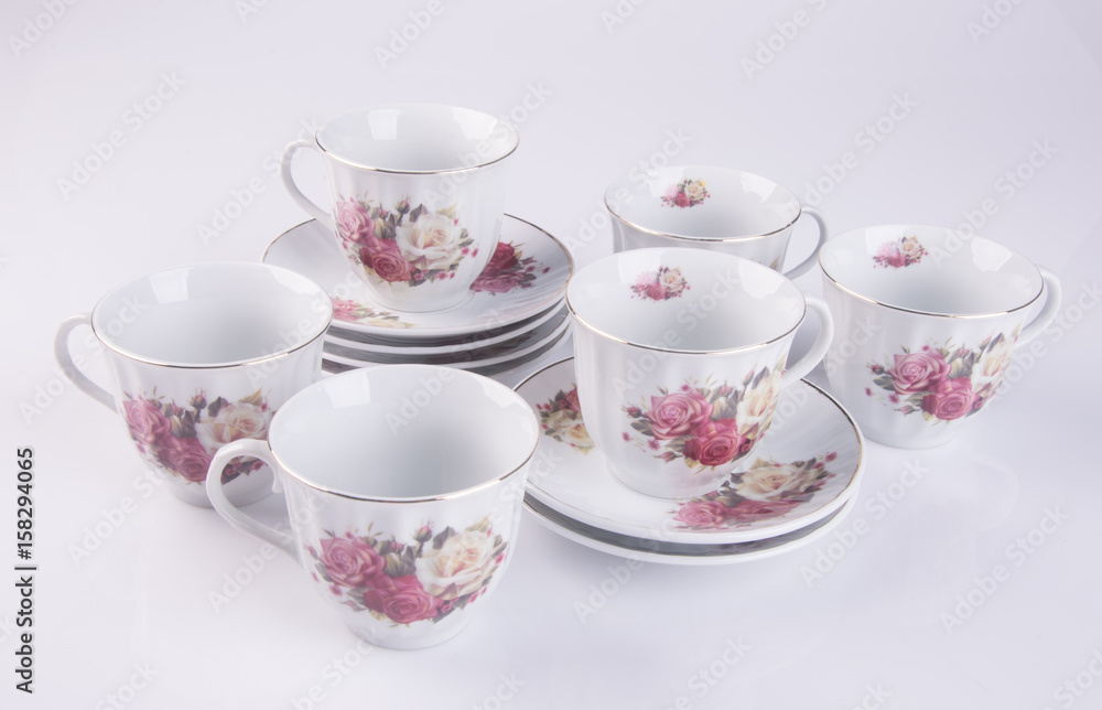 cup or cup sets on a background. cup or cup sets on a background.