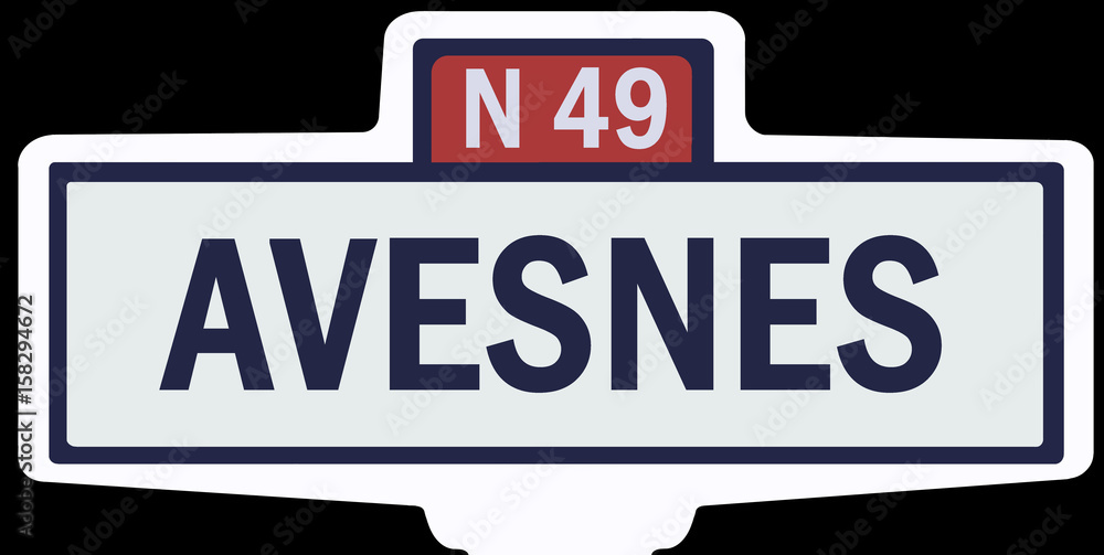 AVESNES - Ancien panneau entrée d'agglomération AVESNES - Ancien panneau entrée d'agglomération