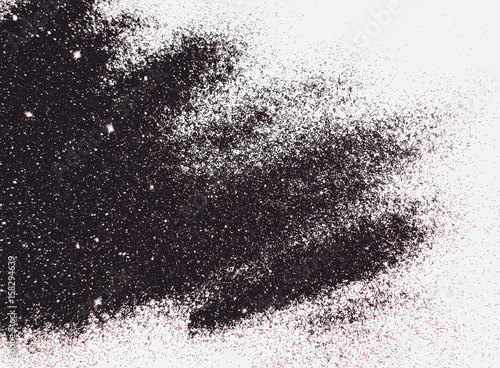 Textured background with black glitter