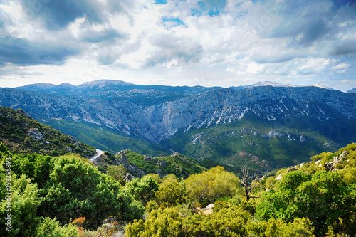 beautiful Southern Sardinia mountains landscape