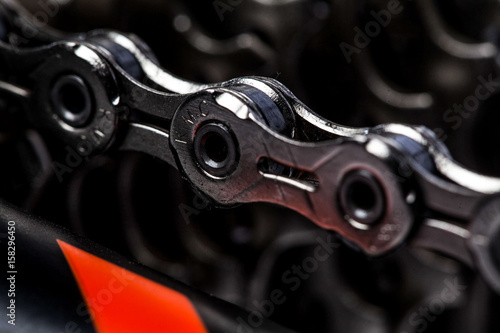 Vélo, dérailleur, frein, chaine