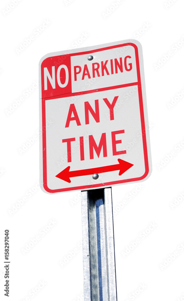 no parking sign isolated on white background no parking sign isolated on white background