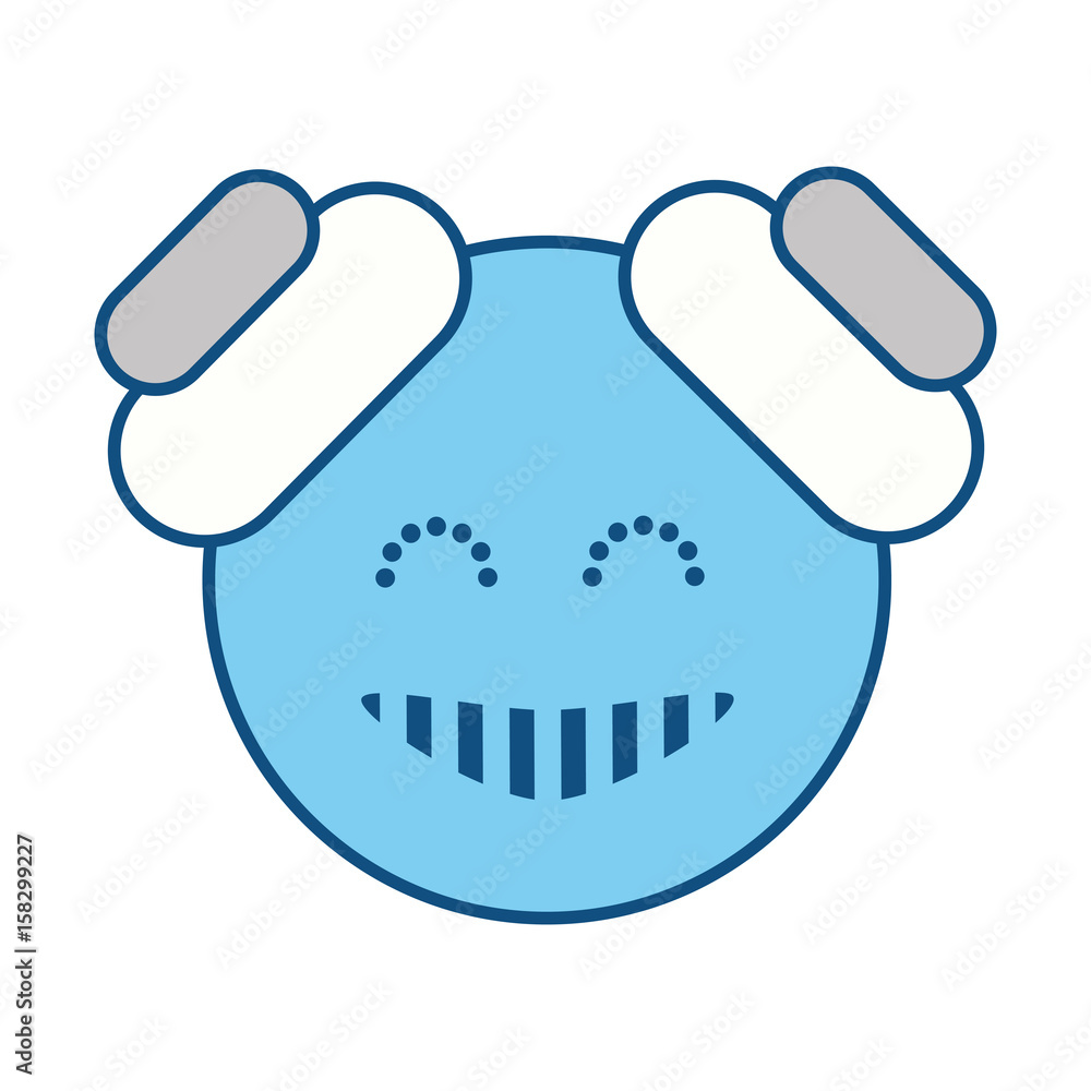 Robot funny toy icon vector illustration graphic design