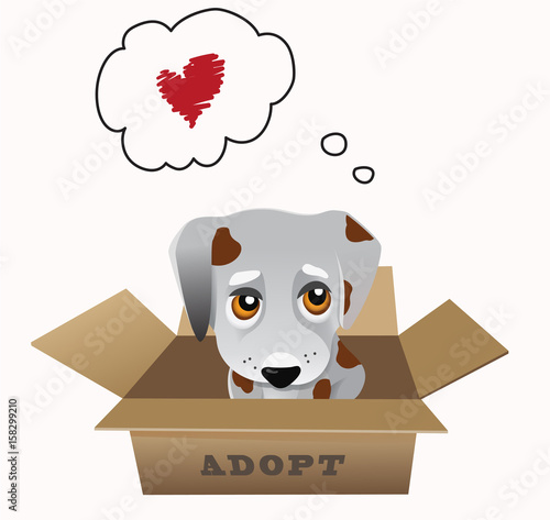 Pet adoption vector concept