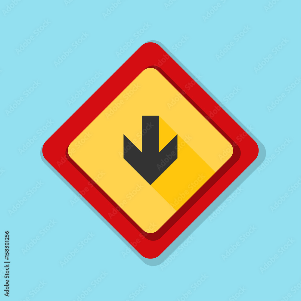 Down Arrow sign illustration Down Arrow sign illustration